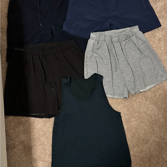 Men’s lululemon shorts (Size M) & Women’s high waisted leggings